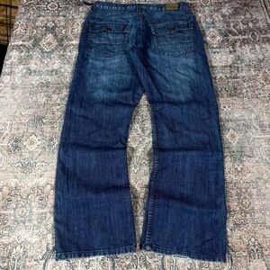 Urban Pipeline Jeans Men 35x32 Blue Cotton Denim Bootcut Low-Rise Faded Workwear